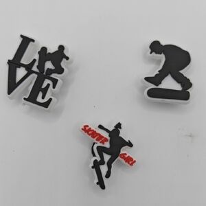 Skater Themed Shoe Charms